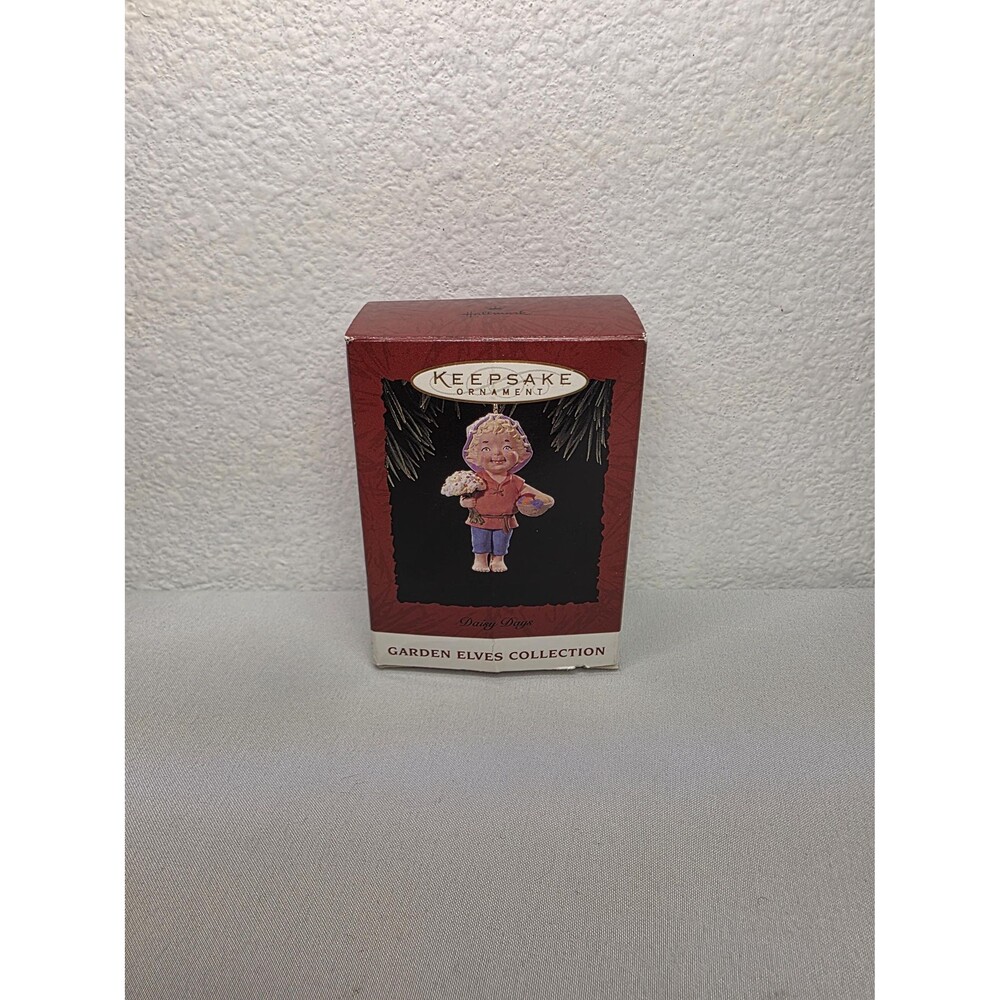 Hallmark Keepsake Ornament 1994 Daisy Days Garden Elves Collection Vintage Xmas